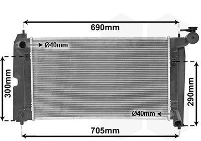 Radiator VAN WEZEL 53002302