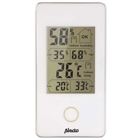Alecto Digitalt innendørstermometer hvit Alecto Digitalt innendørstermometer hvit