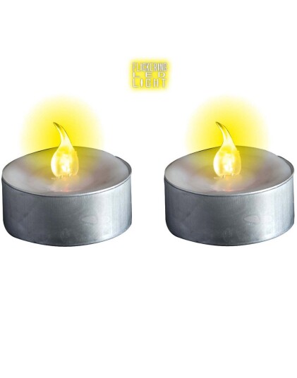 2 pk LED Te lys Dekorasjon