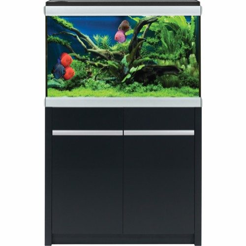 Akvastabil MOVE akvariebord-kabinett Sort 80x40x72cm