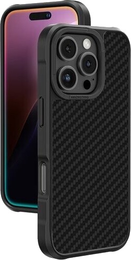 AmazingThing Titan Max Case with 1500D Aramid Fibers for iPhone 16 Pro Max Black