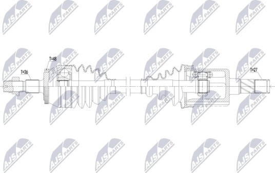 NTY NPW MG 002 Drivaksel