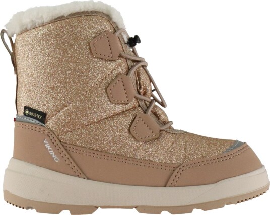 Viking Toasty Glitter GORE-TEX Vintersko Beige 27