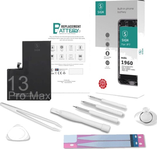 SiGN komplett batteribyttesett – iPhone 13 Pro Max