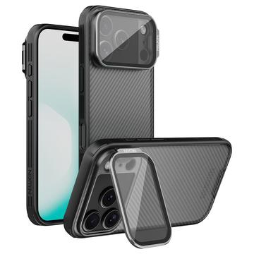 Nillkin iPhone 17 Pro CamShield Prop Hybrid deksel   Gjennomsiktig svart