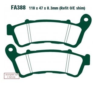 Bremseklosser EBC Brakes FA388