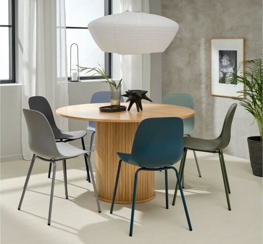 Angelique Spisebord 120 cm Rundt - Beige