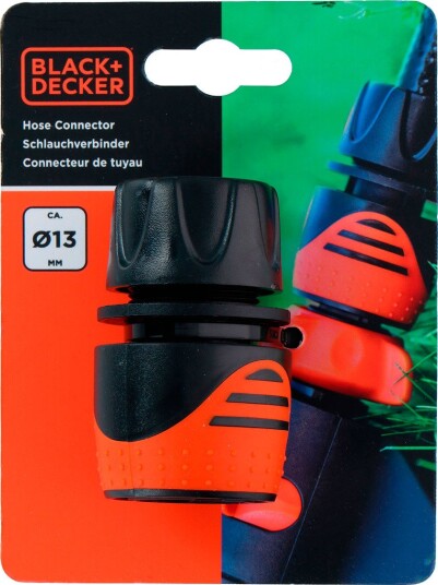Hageslange BLACK+DECKER Hurtigkobling til 1/2" 64 x 40 x 40 mm