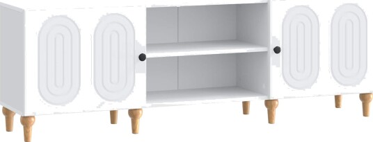  TV skap Hvit 150 x 31 x 50 cm Konstruert tre