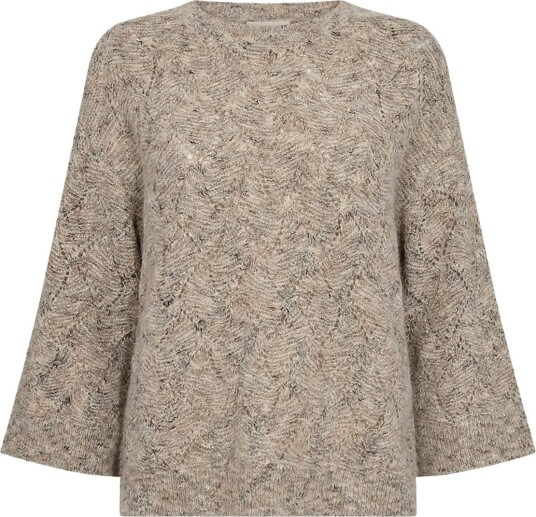 FREE/QUENT Fqestweed Pullover   OYSTER GREY MELANGE   S