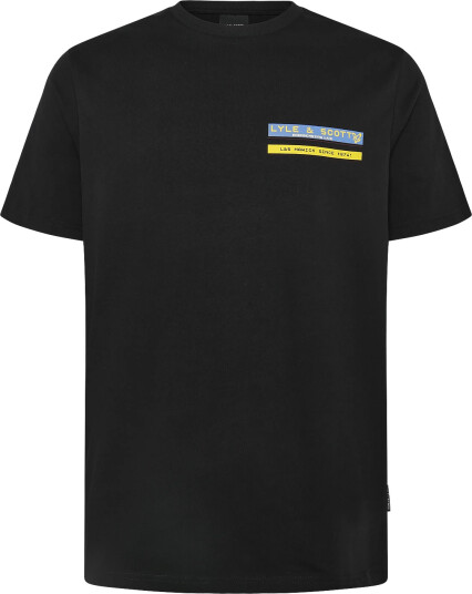 Lyle & Scott Tv Pixel Graphic T Shirt Black M