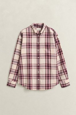 Gant Rel Checked Flannel Bd Shirt   REFINED PINK   38