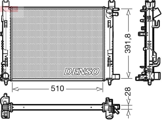 Radiator DENSO DRM23109