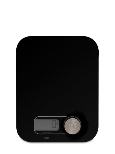 WEIS Kjøkkenvekt, sort. Batteriløs, Eco Pro 10g-5kg