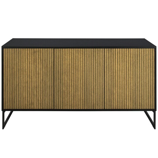 Englesson Line Burned Walnut Sideboard 3 Doors Black/Black