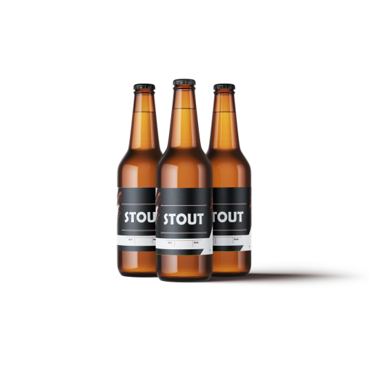 Stout Universell Etikett 60 stk Passer til boks og flaske, 110 x 80 mm