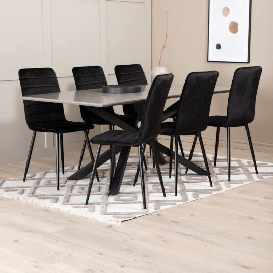 Venture Home Spisegruppe Venture Home Piata med 6 Walerina Stoler GR22267