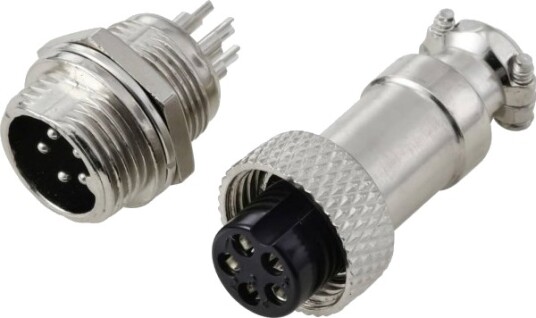 Tru Components Tc 13895588 Rundstiftkontakt Stikk Hylsekontakt Antall Poler 5 Serie Rundstiftforbindelse Gx12 2 Stk
