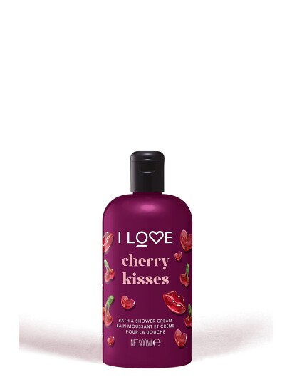 I LOVE I Love Seasonal Scented Bath And Shower Creams Cherry Kisses - Nude - 500 ml