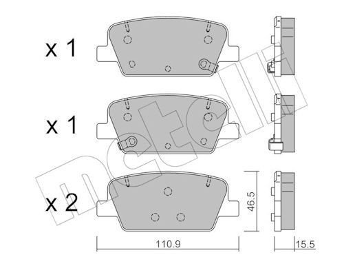Bremseklosser METELLI 22-1283-0