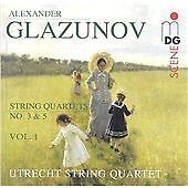 MediaTronixs Utrecht String Quartet : Glazunov: String Quartets 3 & 5 CD Pre-Owned