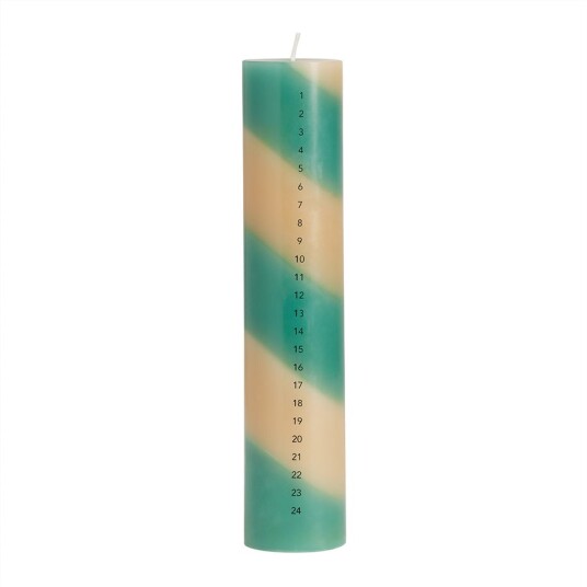 OYOY Living Christmas Calendar Candle Clay / Pale Mint L300616
