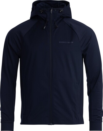 Bogeys & Birdies M Hybrid Raglan Hood Jacket Blå Golfjakke herre Dark Navy Large