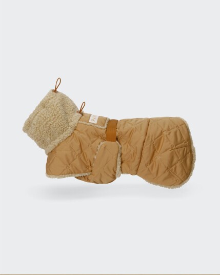 Paikka Quilted Sherpa Hundedekken Camel (40)