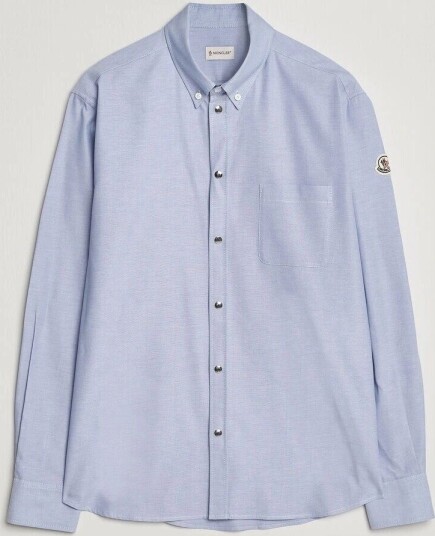Moncler Popeline Shirt Light Blue Moncler Popeline Shirt Light Blue
