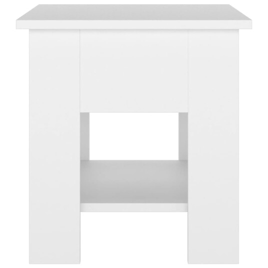 vidaXL Salongbord hvit 40x40x42 cm konstruert tre