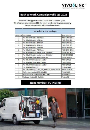 VIVOLINK Start package for installation