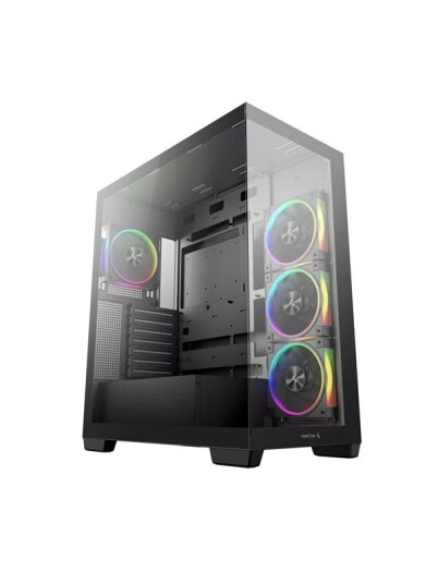 DeepCool CG580 4F V2 Midi Tower Kabinett Svart med Herdet Glass DeepCool CG580 4F V2 Midi Tower Kabinett Svart med Herdet Glass