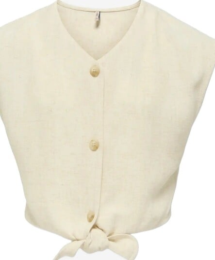 Kids Only Kogsiesta Ss Knot Lin Bl Shirt Pnt   MOONBEAM   134