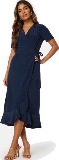 John Zack Short Sleeve Wrap Dress John Zack Short Sleeve Wrap Dress