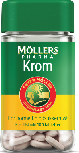 Möller's Pharma Krom tabletter, 100 stk.
