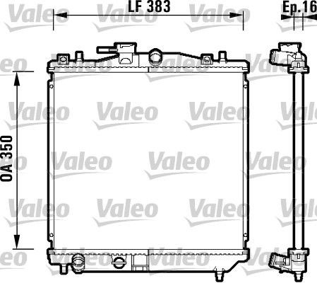 Radiator VALEO 734157