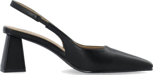 Bianco Slingbacks Dame Syntetisk Skinn Hæl 6 cm Svart Størrelse 40