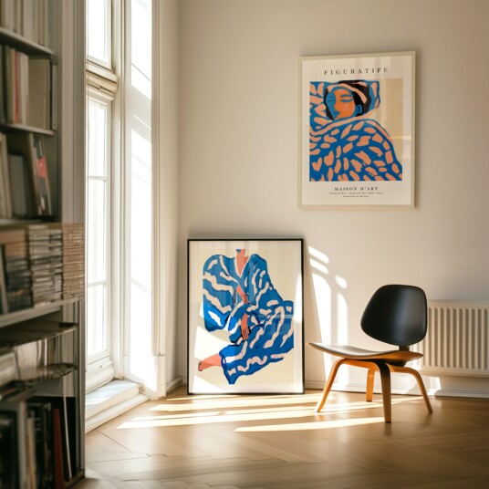 Blue Rhythm Plakat / 40x40