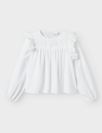 name it Nkfkanya Ls Shirt White 116 name it Nkfkanya Ls Shirt White 116