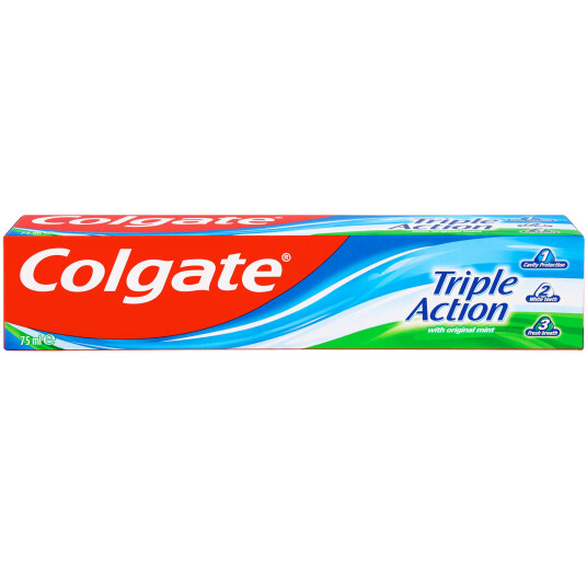 Colgate Tannkrem Triple Action Original Mint 75 ml Colgate Tannkrem Triple Action Original Mint 75 ml