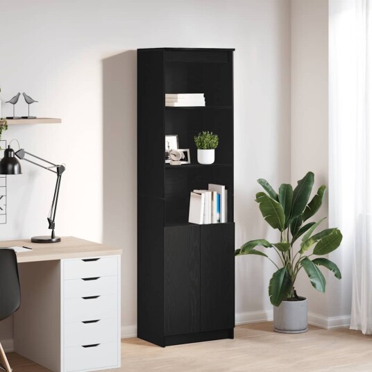 Høybord svart eik 50x35x180 cm konstruert tre Høybord svart eik 50x35x180 cm konstruert tre