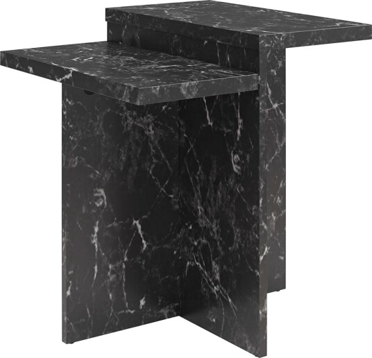 Side-/endebord Brielle Svart marmor - Svart marmor