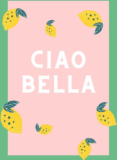 Plakat Ciao Bella