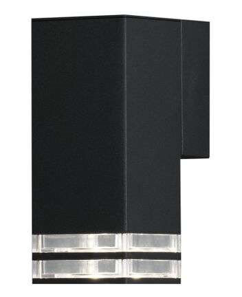 Konstsmide Pollux vegglampe 2xGU10 svart / dobbel Konstsmide Pollux vegglampe 2xGU10 svart / dobbel