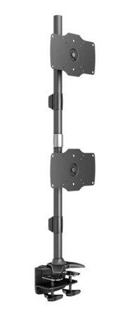 Multibrackets Skjermfeste for 2 LCD-skjermer Bordstativ 24"-32" med Kabelskjul