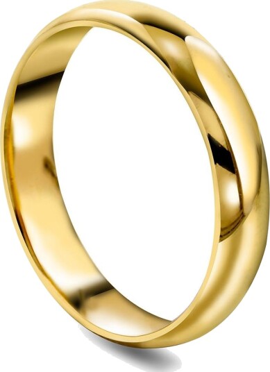 Moments By Pan Jewelry Giftering i 375 gult gull | 4 mm bredde