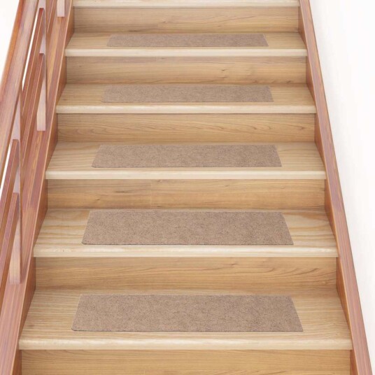  Trappematter selvklebende 30 stk lysebrun 76x20 cm rektangulær 8721288458407
