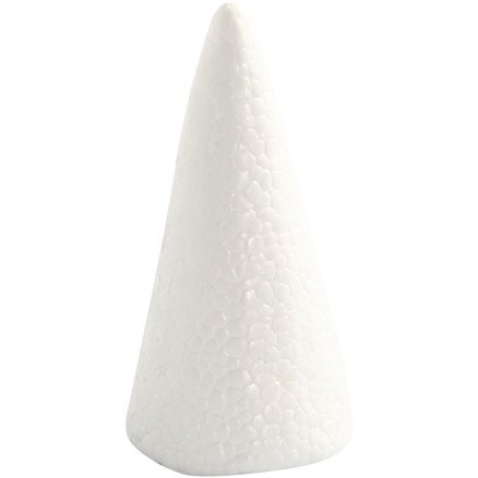Diverse Kjegle H: 11 cm diam 5,5 cm hvit 5 stk 1 pk