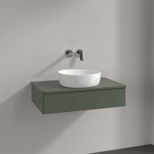 Villeroy & Boch Antao Servantskap med 1 skuff 80x50x19 cm u/lys Grønn Matt