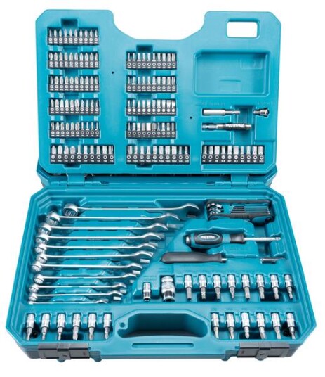 Makita E-10883 Verktøysett med 221 Deler - Håndverktøy i Boks Makita E-10883 Verktøysett med 221 Deler - Håndverktøy i Boks